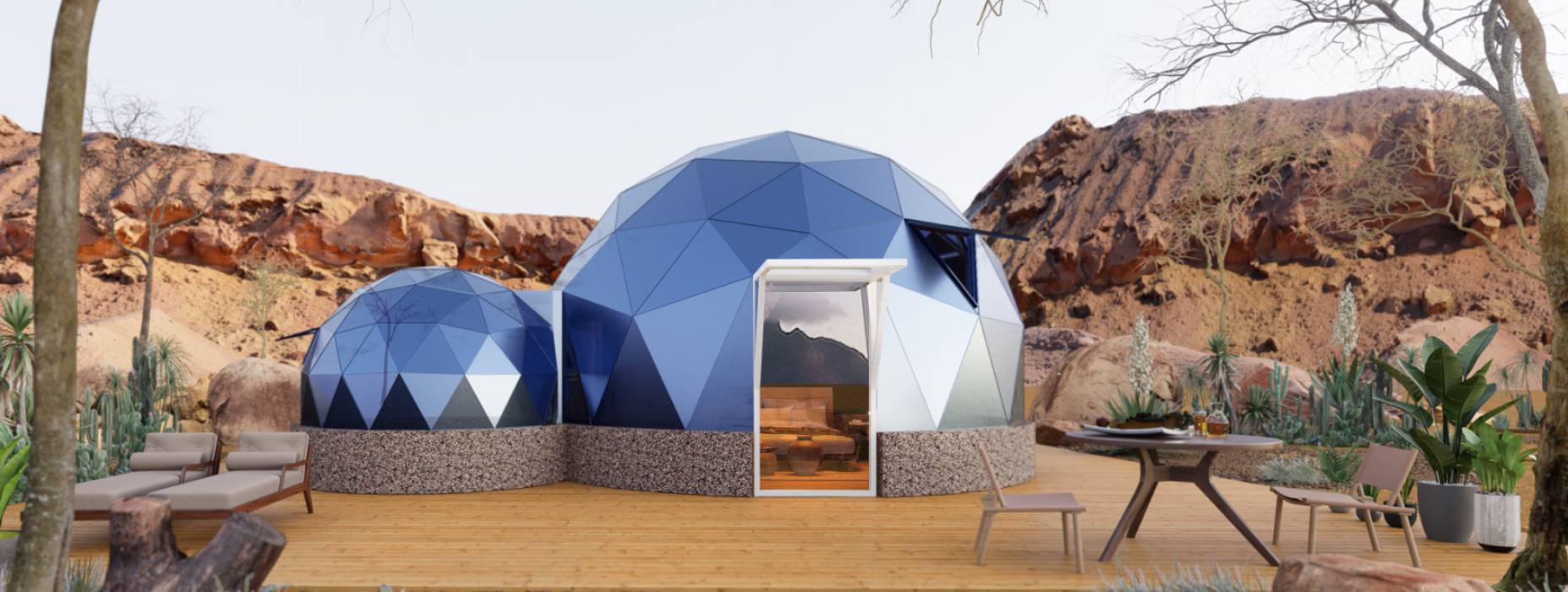 海宁市球形智能光伏玻璃星空房